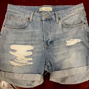 like new topshop hayden jean shorts